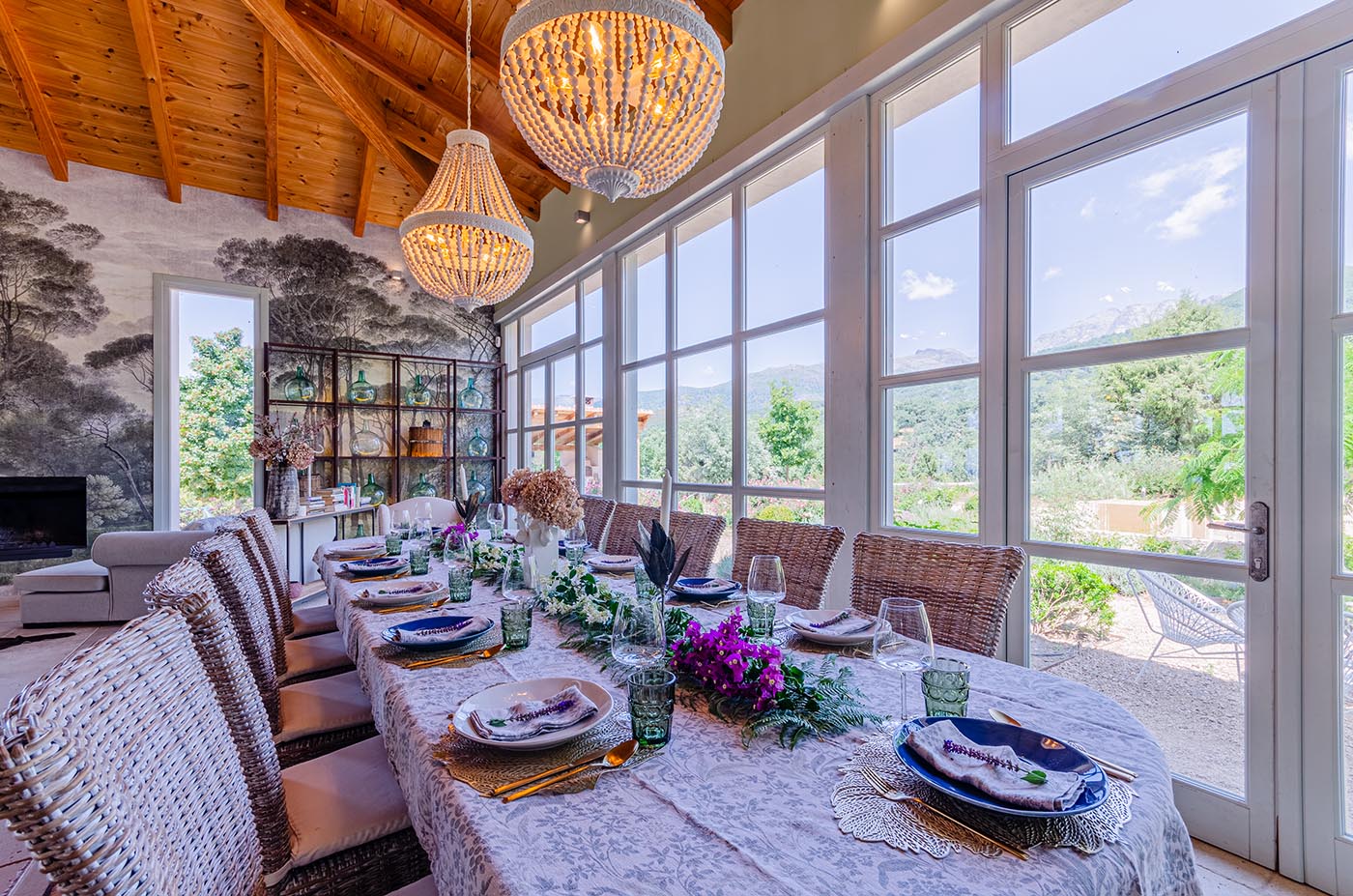 The views from the dining area are to die for